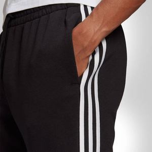 Men's Black Sweatpants <b>White</b> Side Stripes Elastic Waist Drawstring Casual <b>Joggers</b> Breathable Knitted Fabric 100% Cotton - Product Image 6