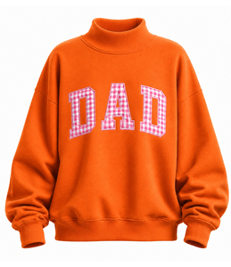 Sudadera Casual Oversize de Algodón con Cuello Alto para Mujer, Bordado Chenille, Estilo Griego, Venta al por Mayor - Product Image 6