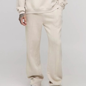 Men Heavyweight Cotton Loose Crop Hoodies Stacked <b>Sweatpants</b> <b>Set</b> Oversized Tracksuit Sweatsuit Custom Hoodie and Jogger <b>Set</b> - Product Image 4