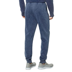 Pantalon de jogging décontracté pour homme en molleton délavé, léger, 100 % coton, coupe droite, respirant, séchage rapide, effet délavé - Product Image 3