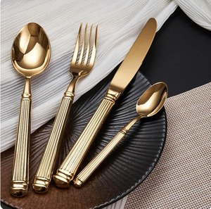 Metal <b>Flatware</b> Set Made From Stainless Steel With Forks Spoons Knives For Hotel Restaurant Catering Home Use - Product Image 6