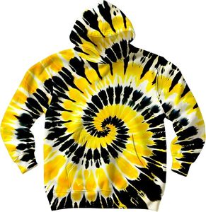 Sweat-shirt à capuche personnalisé pour homme, motif tie-dye papillon, coupe classique, tricoté, motif spirale, décontracté, pour l'été, avec poche, OEM 2026 - Product Image 4