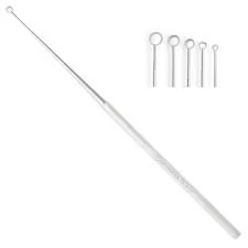 Buck Ear Curette Solid Handle Premium Stainless Steel ENT Otology <b>Surgical</b> <b>Instrument</b> CE ISO Reusable Blunt and Sharp End Set - Product Image 2