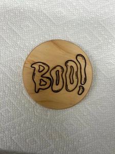 Premium Halloween Theme Wooden Drink Coasters Suitable For Cafe <b>Table</b> Decor And Stylish Beverage <b>Protection</b> From India - Product Image 6