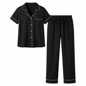 Conjunto de Pijama de Algodón Personalizado para Damas al por Mayor - Suministro al por Mayor de Pijamas de Algodón para Damas OEM - Product Image 1