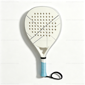 Raqueta de Pádel Personalizada 2026 con Logotipo Impreso, Marco de Fibra de Carbono, Correa para la Muñeca y Gráficos Superficiales Personalizados - Product Image 1