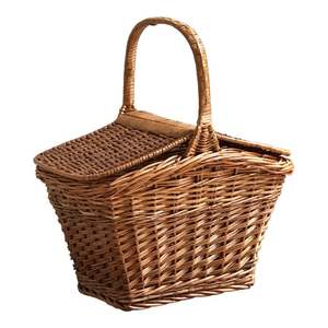 Factory Price <b>Small</b> Wooden Chip Picnic <b>Basket</b> Wedding Candy Empty Gift <b>Basket</b> with Handle Top Trending Design - Product Image 4