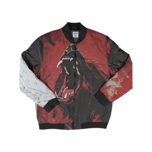 Blouson Bomber Unisexe Décontracté en Polyester Imprimé Hiver pour Hommes avec Logo Personnalisé sur le Devant - Product Image 5