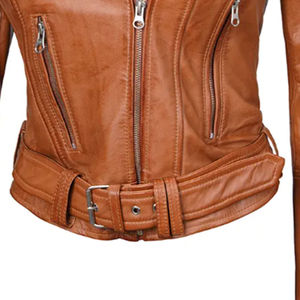 แจ็คเก็ตหนังแฟชั่นสำหรับผู้หญิงใหม่ล่าสุด - Product Image 2