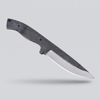 Lame en acier au carbone OEM en gros, vierge, squelettisée, pleine longueur, pour couteau de chasse, de camping et de dépecage, fourniture pour lamesseurs DIY, usine