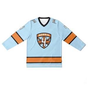 Maillot de hockey sur glace pour homme, sur mesure, de qualité supérieure, en polyester respirant, imprimé par sublimation, nom d'équipe personnalisé - Product Image 4