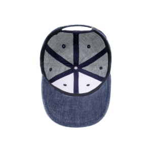 หมวกเบสบอล unisex หมวกกีฬาขั้นพื้นฐาน6แผงสไตล์วินเทจผ้าเดนิมโพลีเอสเตอร์ซักล้างได้สำหรับผู้ชายและ2025 - Product Image 5