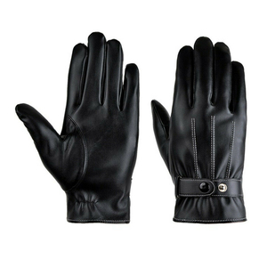 Lining Outdoor Sport and Motorcycle Driving <b>Gloves</b> Genuine Leather Cowhide and Goatskin Driving <b>Gloves</b> with <b>Warm</b> Fleece - Product Image 4