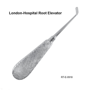 Élévateur dentaire manuel ergonomique à angle gauche en acier inoxydable certifié CE par ROBOZ TECH Pakistan pour hôpitaux de Londres - Product Image 1