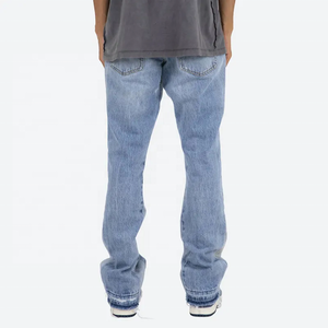 wholesale custom <b>Men</b> Slim Fit <b>Stretch</b> Denim Pants Vintage Washed pant for <b>men</b> - Product Image 4