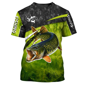 Camiseta de Pesca con Cuello Redondo al por Mayor, Fabricante de Ropa de Pesca de Poliéster para Exteriores OEM - Product Image 5