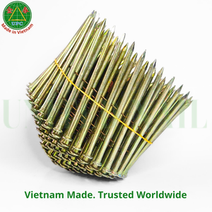Clavos en rollo de acero recubierto de amarillo de 2.87x70mm para pistola de aire con vástago liso/roscado, fabricados en fábrica de Vietnam |   Clavo en rollo - Product Image 4