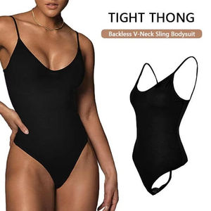 Ropa Deportiva Cómoda, Transpirable y Sexy, Body Ajustado con Tanga, Espalda Descubierta y Escote Profundo en V para Mujer, Ideal para Fiestas de Verano - Product Image 4