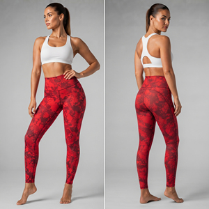 Leggings de sport et yoga personnalisés OEM à séchage rapide, pantalons de sport respirants de haute qualité pour femmes, longueur intégrale - Product Image 3