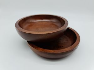 Wood Bowl <b>Candle</b> Holder Round Natural Home Decoration Handmade Natural Wood <b>Candle</b> Bowls - Product Image 5