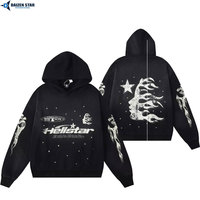 Sweat à capuche surdimensionné en coton 100% personnalisé OEM pour hommes et femmes, sweat à capuche uni, vente en gros