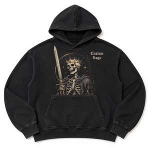 Vente en gros Tendance 2026 Sweat à capuche en molleton bouclette de coton ultra lourd 450 GSM, coupe ample, délavé à l'acide, vintage, éco-responsable - Product Image 2