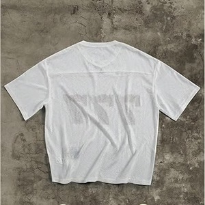 OEM Mesh Football Jersey Oversized Retro V Neck Shirt Sublimation Printing Digital Logo Name Number Manufacturer - Product Image 3
