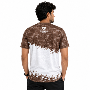 Camisetas Extra Grandes 100% Algodón para Hombre, Color Personalizado, Lavado Ácido con Efecto Desgastado, Transpirables, Cuello Redondo, Diseño Liso, Tallas Grandes, Alta Calidad - Product Image 4