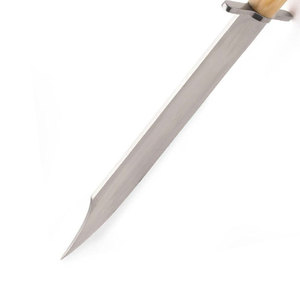 Couteau Bowie en acier inoxydable avec manche en bois confortable, équipement de survie pour le camping, la chasse et le bushcraft en plein air - Product Image 3