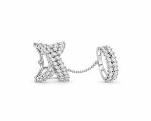 Anillo de Diamante Cultivado en Laboratorio con Corte Marquesa y Lazo, en Oro de 10K, 14K, 18K, Plata de Ley 925 y 935, Joyería Fina - Product Image 3