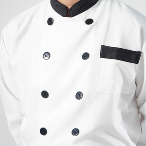 Veste de Chef Unisexe de Haute Qualité en Coton pour Restaurant, Cuisine et Bar – Ensemble Coupe-Vent et Imperméable pour la Restauration en Gros - Product Image 3