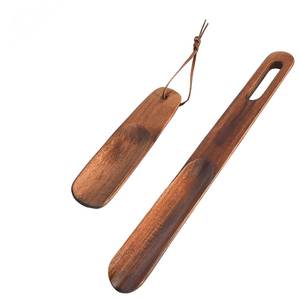Smooth Finish Wooden Shoe Horn Long Handle Shoe <b>Helper</b> For Easy Slip On Shoes Boots Sneakers - Product Image 6