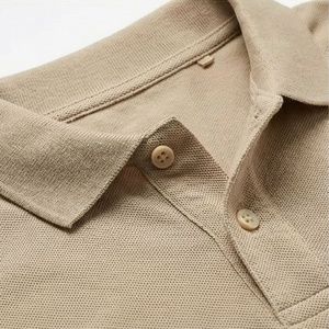 High Quality 100% Cotton Fabric Plain Dyed Polo <b>T</b>-<b>Shirts</b> <b>With</b> Turn Down <b>Collar</b> and Front Button for Men at Wholesale Price New - Product Image 4