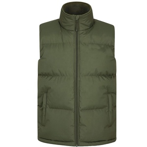 Chaleco acolchado ligero para hombre, top corto, chaleco sin mangas, ropa de abrigo cálida de invierno - Product Image 4