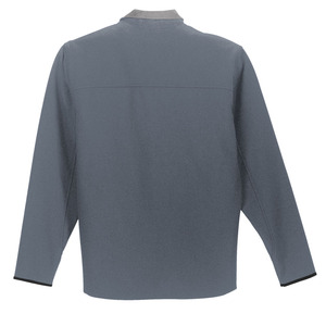 Veste polaire grise pour homme, coupe-vent, fermeture éclair, col montant, vêtement décontracté pour l'extérieur, automne, coupe régulière, matière polyester - Product Image 5
