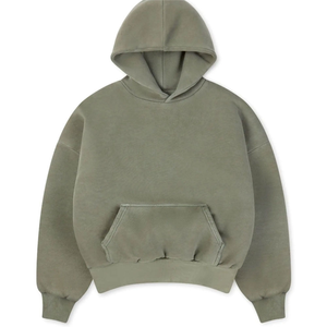 Sweat-shirts à capuche personnalisés en gros avec logo, 100 % coton, vierges, thermiques, oversize, unisexes, écologiques, pour l'hiver - Product Image 1