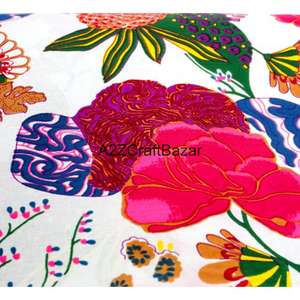 Tissu en coton doux à motif floral, imprimé à la main indien, tissu indien fait main pour la confection de vêtements d'été, vendu au mètre - Product Image 5