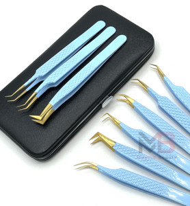 Pince à cils isolante pour volume, marque privée, à pointe en fibre, pour extensions de cils - Product Image 4