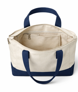 Custom Logo Shopping Tote Reusable Grocery <b>Bag</b> Everyday Carrying <b>Bag</b> Heavy Duty Cotton Canvas Beach Tote <b>Bag</b> with Zippered - Product Image 5