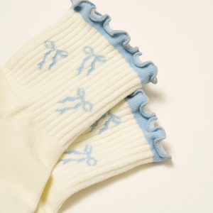 Chaussettes de Pilates personnalisées « Cute Matcha Addict », chaussettes de yoga en coton rayées avec grip princesse, chaussettes antidérapantes d'intérieur avec logo personnalisé - Product Image 5