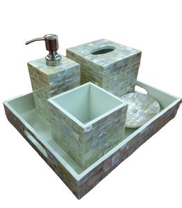 Dernière collection : Ensemble d'accessoires de salle de bain décontractés avec chaînes à motifs carrés, provenant d'un fournisseur de confiance - Product Image 1