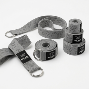 Premium Yoga Strap with Spandex/Polyester Webbing and Metal D-<b>Ring</b> Buckle Portable Non-Slip for <b>Stretching</b> and Fitness Training - Product Image 1