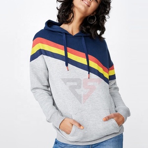 Nouveau design de sweats à capuche décontractés pour femmes de couleur unie de haute qualité avec impression de logo personnalisé fabriqué au Pakistan - Product Image 6