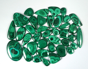 Natural Green <b>Malachite</b> Mix Cabochon Lot Natural Gemstone Polished Loose Stones for Jewelry Making Wholesale Supply - Product Image 6