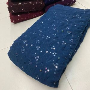 Premium Sequence Embroidery Fabric For Women Fashion Wear Designer <b>Garments</b> Party Wear Dresses Kaftan Abaya Bridal Wear - Product Image 5