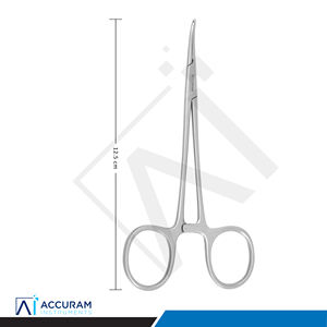 Pinza Hemostática Curva Accuram Micro Halsted 1X2 Dientes, Instrumento Quirúrgico Dental Manual de Acero Inoxidable - Product Image 6