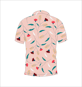 เสื้อโปโลทรอปิคอลแบบนามธรรม สั่งทำพิเศษด้วยเทคนิค Sublimation สำหรับกอล์ฟ แขนสั้น ชุดทีมเพื่อประสิทธิภาพสูง - Product Image 2