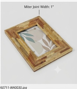 Wood Photo <b>Frame</b> Rectangular Vertical Minimalist Wall Mount - Product Image 2