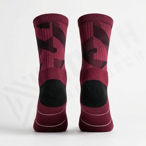 Women Tight <b>Compression</b> Polyester Nylon <b>Running</b> <b>Socks</b> Athletic Sports Support Breathable Moisture Wicking Pro Customized Color - Product Image 2