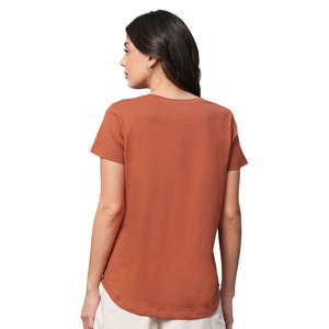 Camiseta de Mujer Holgada y Moderna, de Material Ecológico, Natural, Suave, Transpirable y Fresca, Esencial para el Verano - Product Image 4